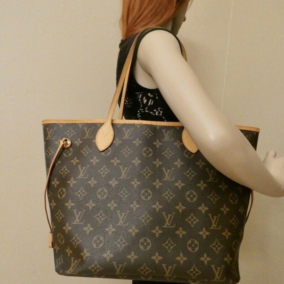 ❤️🩹SOLD❤️🩹 Louis Vuitton Neverfull MM Monogram Pivoine Shoulder Tote (AR2126) - Picture 15 of 15